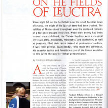 Artikel "On the fields of Leuctra"